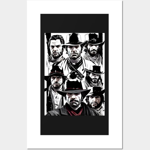 Red Dead Redemption - Posse Up!!! Wall Art by AfroMatic